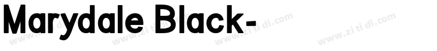 Marydale Black字体转换